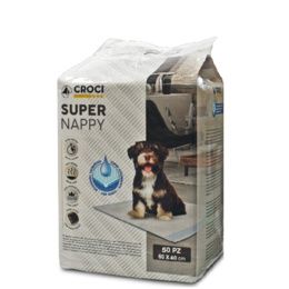 TAPIS ABSORBANT SUPER NAPPY 60X40 50PCS CROCI