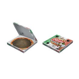 GRIFFOIR EN CARTON LOVE PIZZA 40X40X6,5 CM