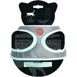 PACK CHAT HARNAIS MINI + LAISSE STRIPE