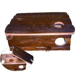 WOOD LABYRINTH HOUSE 35x11x25CM