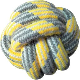 CORDE AVEC BALLE PASTEL YELLOW 7,5CM PCB 4