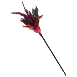 JEU CHAT CANNE PLUMES COL.ASS.47cm