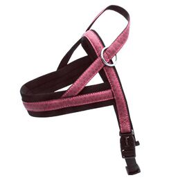 BAVETTE CUIR SVED.MYLORD REG.CM.68-88X50MM.ROSE