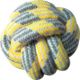 CORDE AVEC BALLE PASTEL YELLOW 7,5CM PCB 4