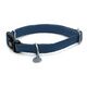 COLLIER MYLORD SEMBLABLE CUIR REG.26-40X15MM NAVY BLEU PCB 3