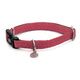 COLLIER EN CUIR MYLORD REG.CM.26-40X15MM.ROSE PCB 3